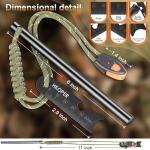 Hkoper 6-Inch Ferro Rod Fire Starter Tool
