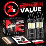 Dual LED Camping Lanterns with Magnetic Base