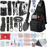 250-Piece Survival Kit with Molle Bag & Tent