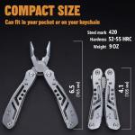 24-in-1 Stainless Steel Multitool for Survival