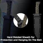 Leopcito 15" Tactical Survival Knife with Sheath
