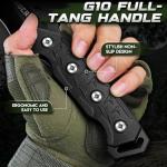 Freelander D2 Steel Survival Knife with Sheath