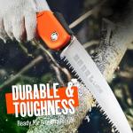 GROWIT 11-Inch Folding Camping Saw for Wood Cutting