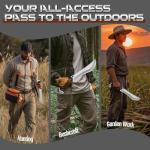 FUSIONKEI Full Tang Fixed Blade Camping Knife