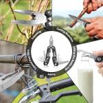 14-in-1 Stainless Steel Multitool for Outdoor Adventures