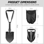 Portable 18.5'' Folding Camping Shovel for Outdoors