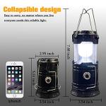 2-Pack Solar Rechargeable Camping Lanterns