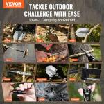 VEVOR 13-in-1 Folding Survival Shovel Multitool