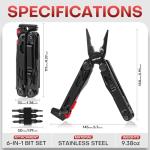 27-in-1 Multitool with Pocket Knife for Survival