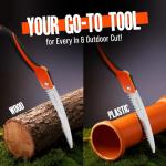 GROWIT 11-Inch Folding Camping Saw for Wood Cutting