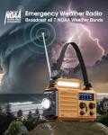 5-Way Powered Emergency Weather Radio with Flashlight
