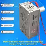 Portable Hand Crank Generator with Flashlight and Radio