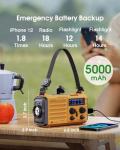 5-Way Powered Emergency Weather Radio with Flashlight