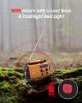 5-Way Powered Emergency Weather Radio with Flashlight