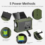 Solar Hand Crank Emergency Radio with Flashlight