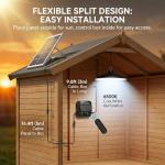 Solar Shed Light with Motion Sensor and Remote
