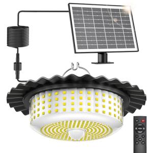 JIORRIO 396 LED Waterproof Solar Pendant Light
