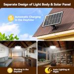 JIORRIO 396 LED Waterproof Solar Pendant Light