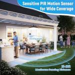 Solar Shed Lights with Remote - 3200LM Motion Sensor