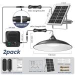 Solar Shed Lights with Remote - 3200LM Motion Sensor