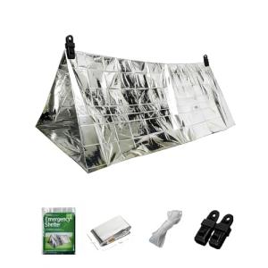Mylar Emergency Tent for 2 – Waterproof & Windproof