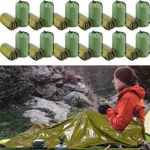 12-Piece Emergency Sleeping Bag Set for Outdoors