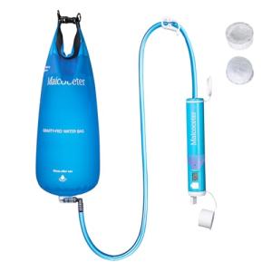 Portable Gravity Water Filter Straw with 2-Gallon Bag