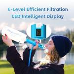 Portable Gravity Water Filter Straw with 2-Gallon Bag