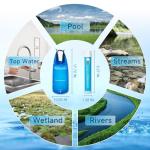 Portable Gravity Water Filter Straw with 2-Gallon Bag