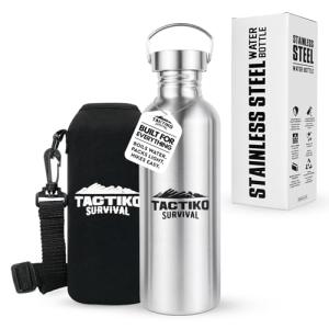 Tactiko 34 oz Stainless Steel Water Bottle