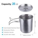 Stainless Steel Canteen with Camping Cup & Lid