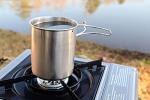 Stainless Steel Canteen with Camping Cup & Lid