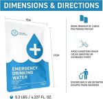 72-Hour Emergency Water Pouches - Pack of 12