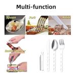 4-in-1 Portable Camping Cutlery Set of 4