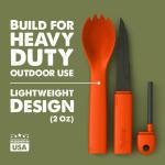 Tapirus Spork Tactical Orange | 3-in-1 Outdoor Utensil
