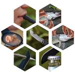 Stainless Steel Camping Spork Set with Whistle