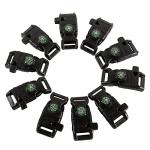 10 PCS Emergency Whistle Set with Compass & Fire Starter