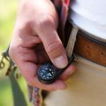 Compact Carabiner Compass with Luminous Markers