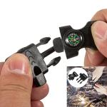 10 PCS Emergency Whistle Set with Compass & Fire Starter