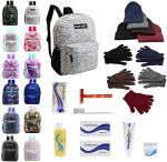 Emergency Backpack Set with Winter Gear and Hygiene Kits