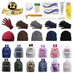 Emergency Backpack Set with Winter Gear and Hygiene Kits