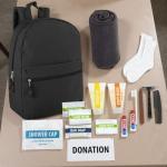 Winter Survival Backpack Kits with Hygiene Supplies