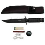 Survivor HK-695B Fixed Blade Knife, Serrated Edge