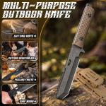 Dragon Creek Tactical Knife with Sheath - Outdoor Survival Tool