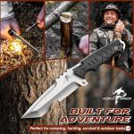 Purple Dragon Fixed Blade Knife with Kydex Sheath