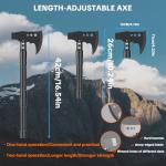 5-in-1 Folding Shovel Axe Set with Accessories