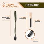 Texas Bushcraft Ferro Rod Fire Starter with Striker
