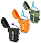 3-Pack Waterproof Windproof Dual Arc USB Lighters