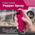 FURY Hardshell Pepper Spray - Max Strength, 12Ft Range