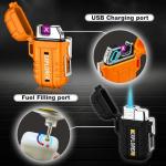 Waterproof Dual Arc USB Rechargeable Torch Lighters
